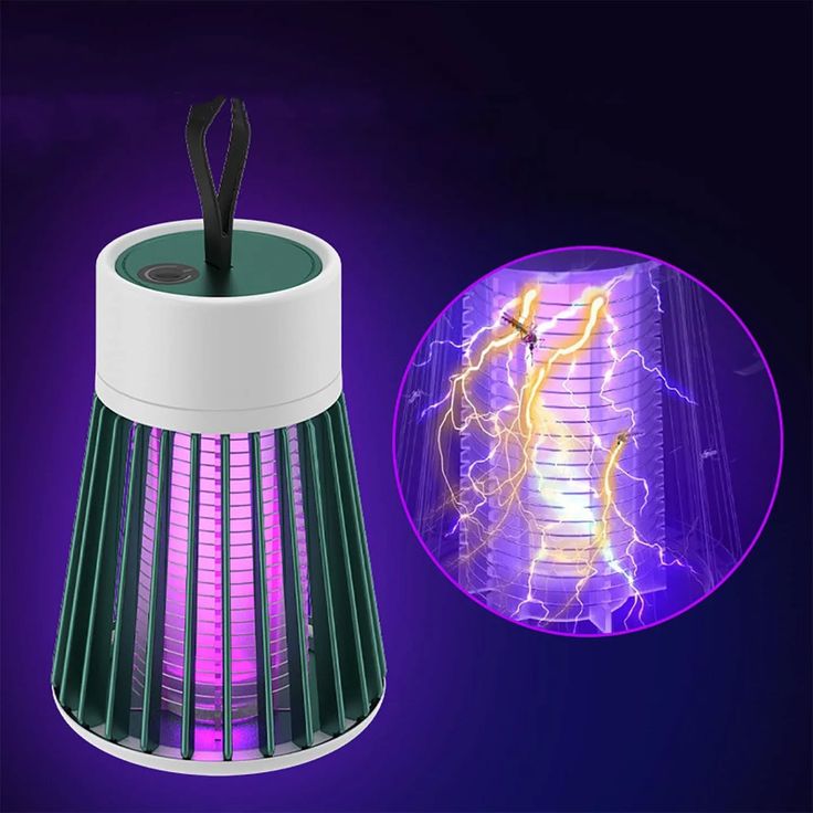 USB Rechargeable Electric Mosquito Killer Lamp – Portable UV Bug Zapper for Indoor & Outdoor Use